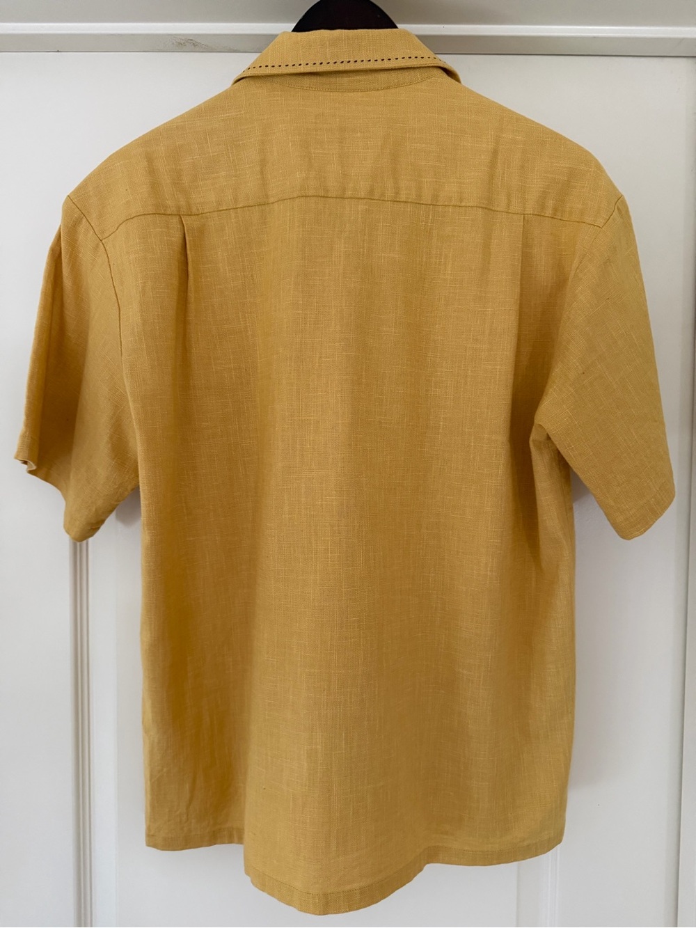 VTG 50s Style Loop Italian Collar Shirt w/ Stitched Detail Rockabilly VLV 1950s - Picture 3 of 3